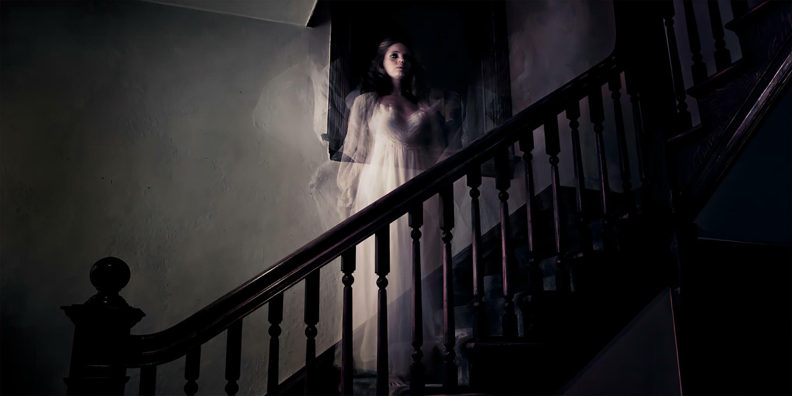 ghost of a woman on the stairs