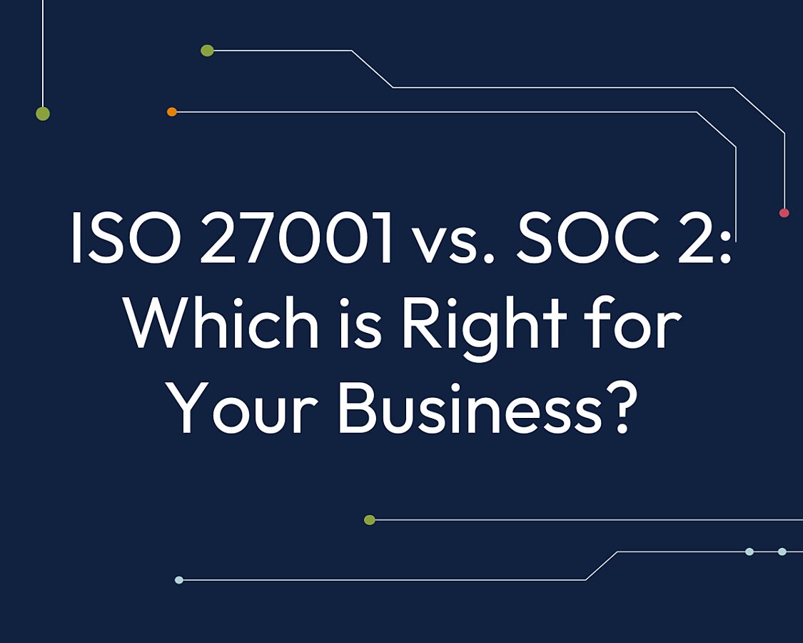 ISO 27001 vs. SOC2 infographic.